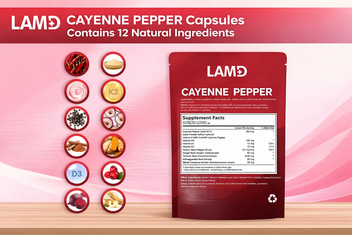 LAMD Capsaicin Softgels