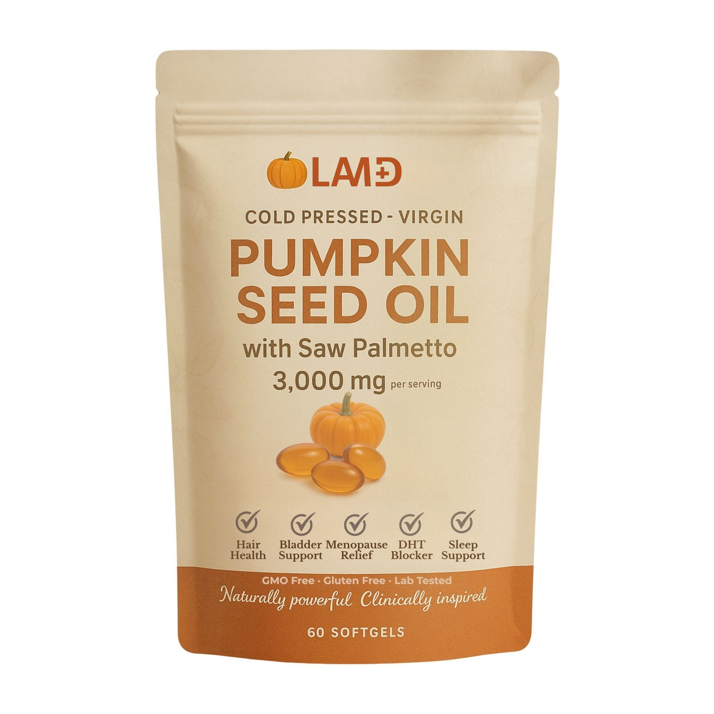 LAMD Pumpkin Seed Oil Softgels